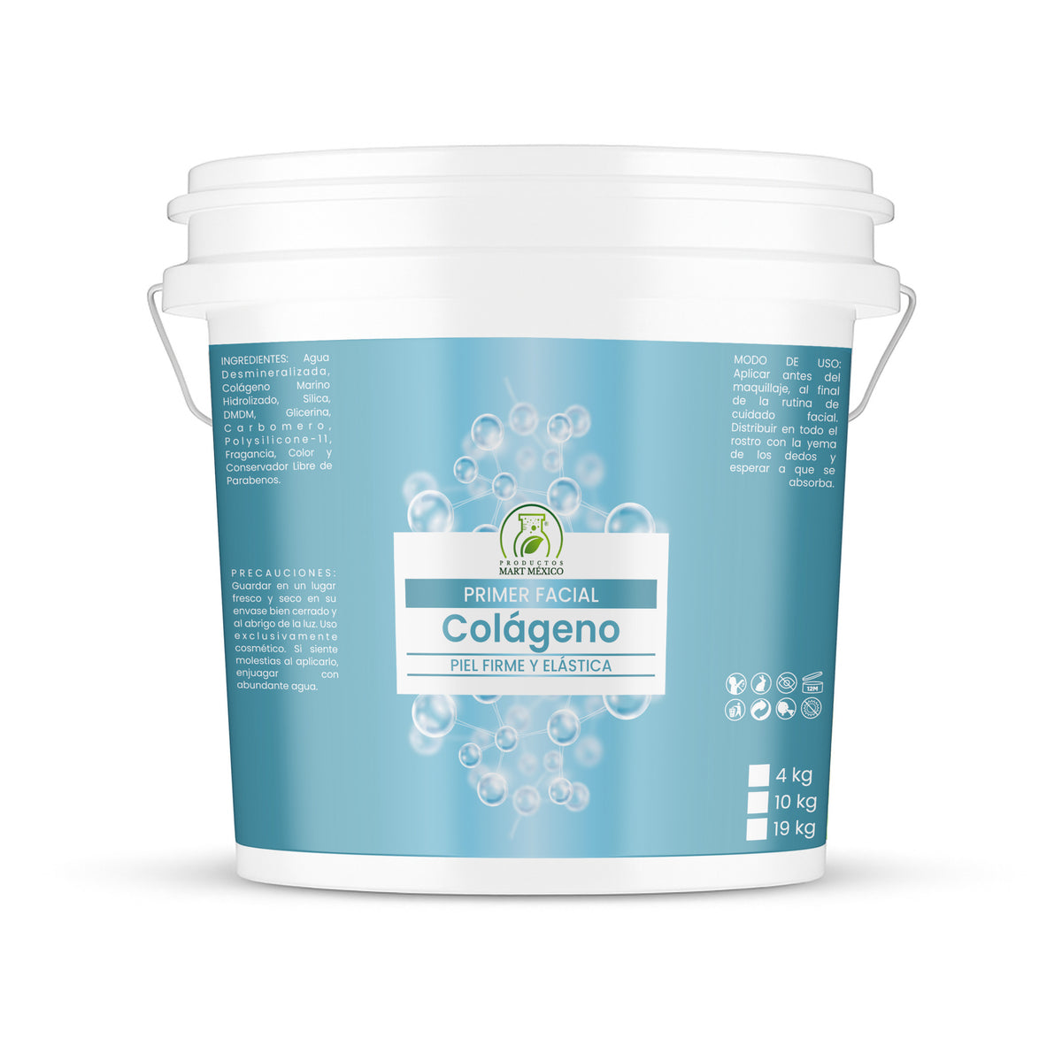 Primer hidratante de colágeno
