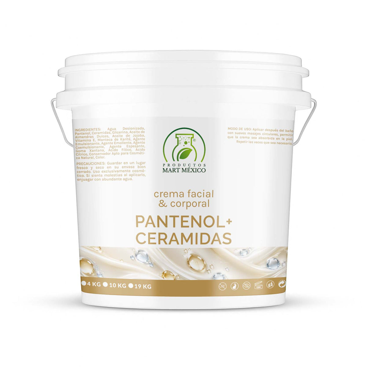 Crema corporal y facial pantenol + ceramidas nutrición