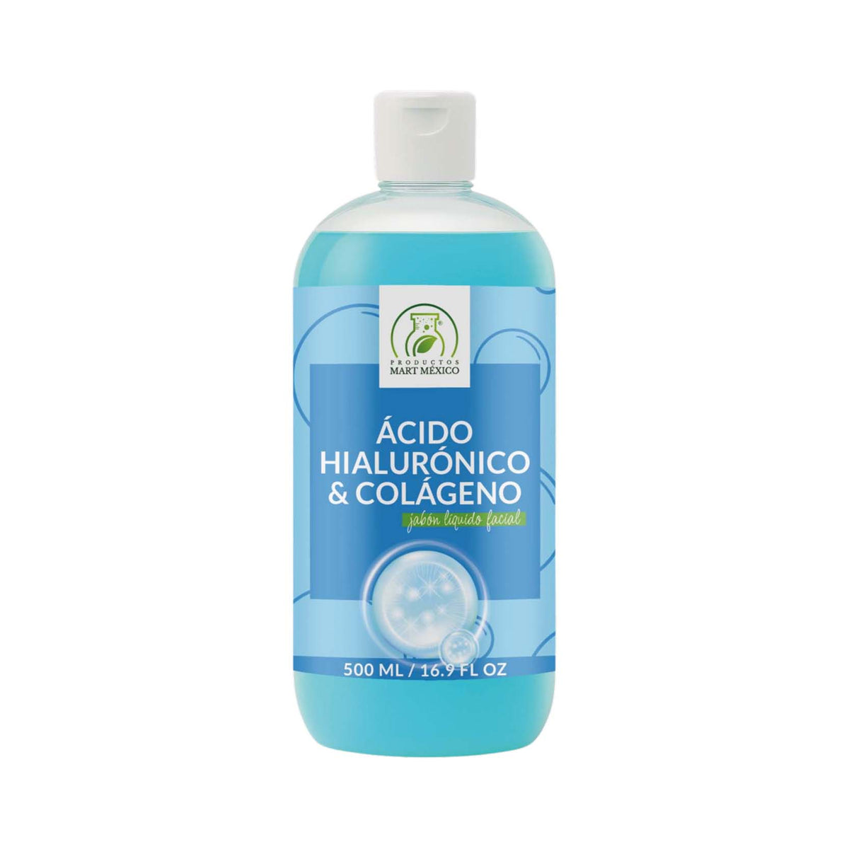 Jabón facial de ácido hialurónico y colágeno