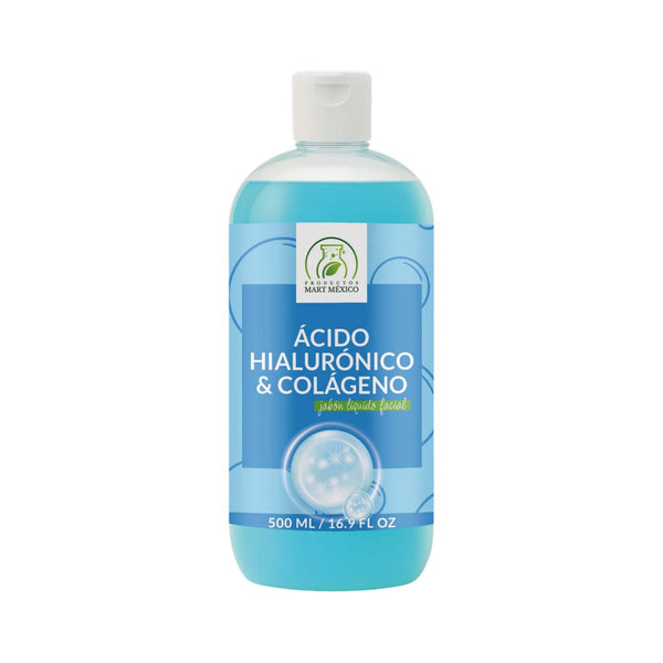Jabón facial de ácido hialurónico y colágeno
