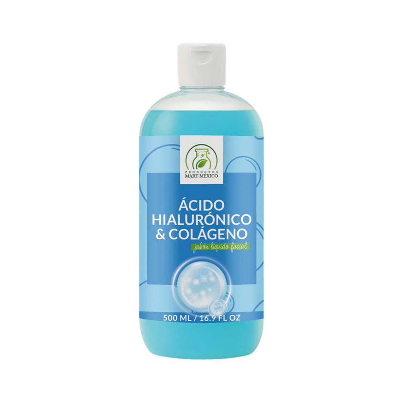 Jabón facial de ácido hialurónico y colágeno