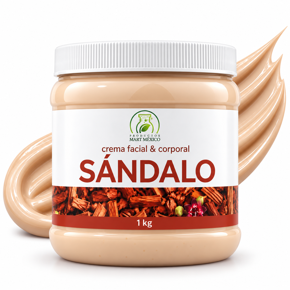 Crema corporal y facial sándalo calma e hidrata