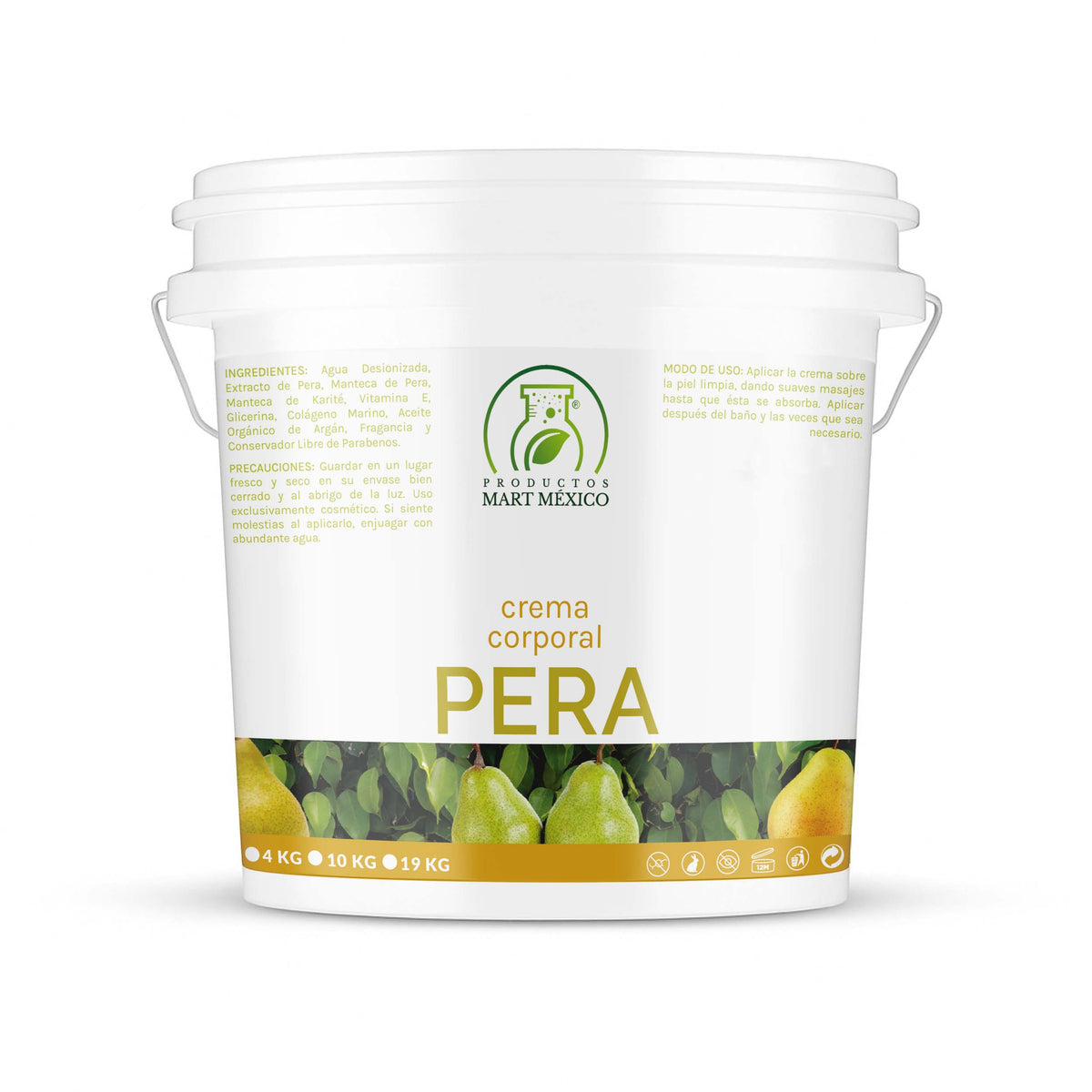 Crema facial y corporal de pera hidratante