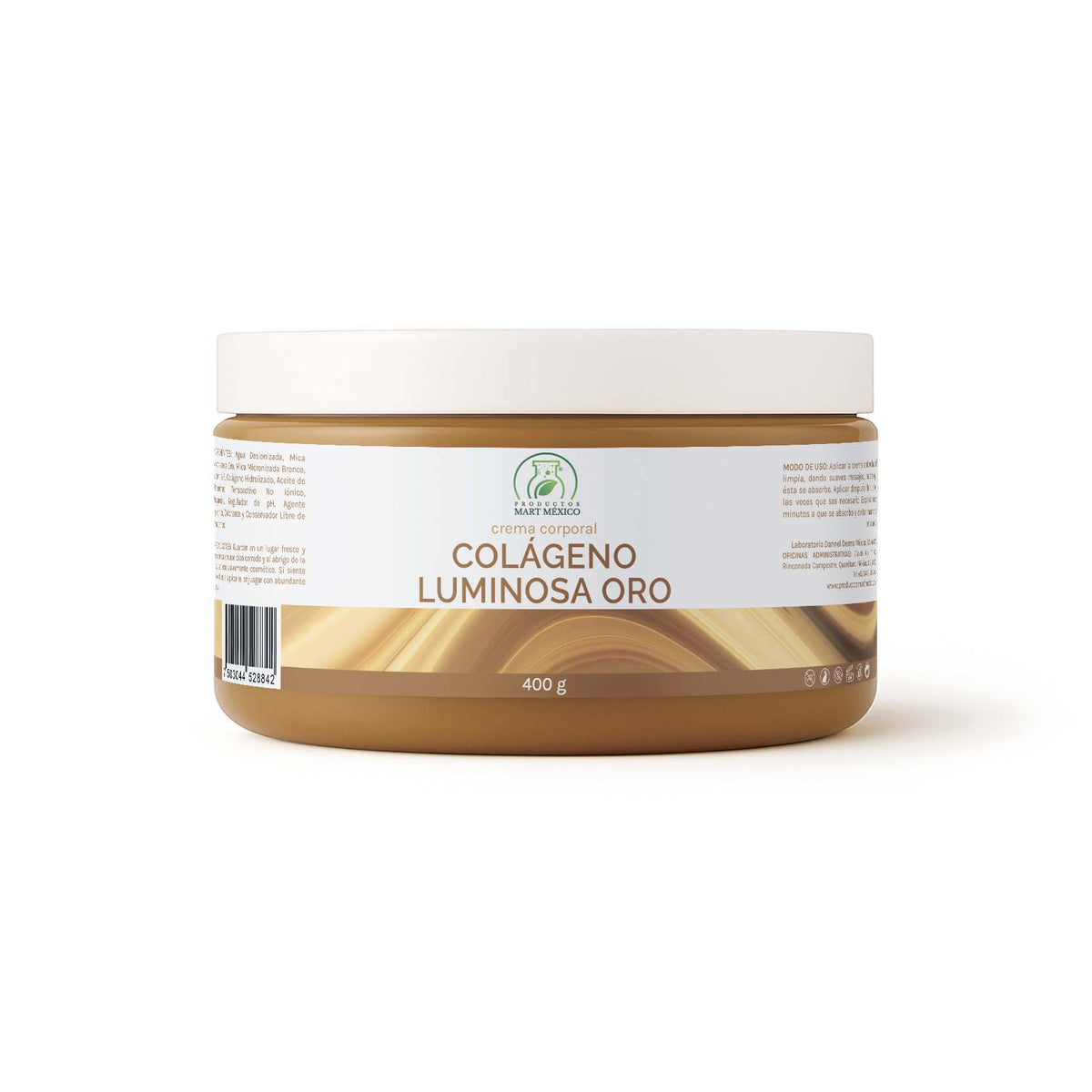 Crema con colágeno luminoso oro