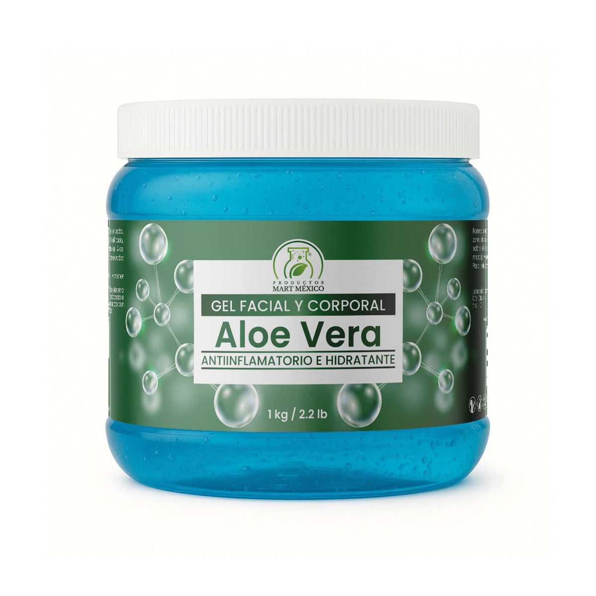 Gel facial hidratante de aloe vera para hombre