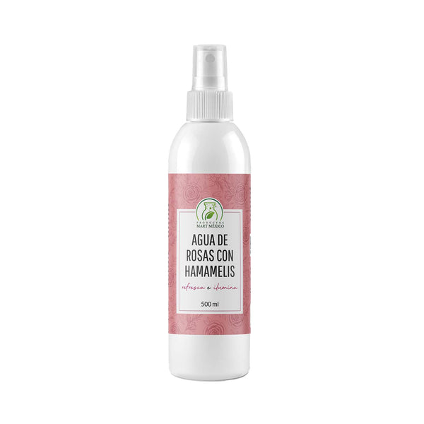Agua de rosas con hamamelis