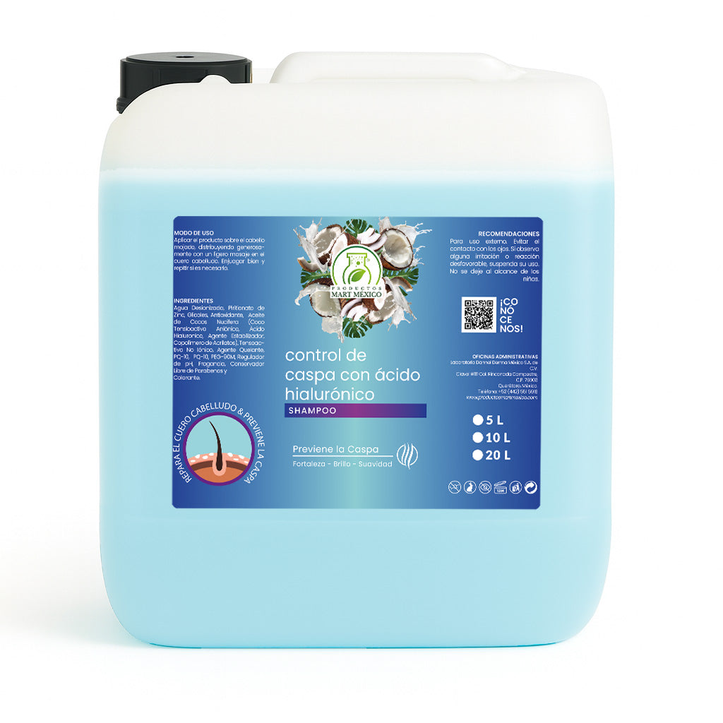 Shampoo capilar control caspa con ácido hialurónico