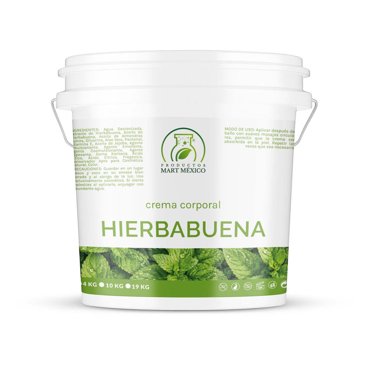 Crema corporal y facial hierbabuena frescura e hidratación