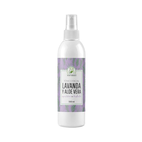 Tónico facial agua de lavanda y aloe vera