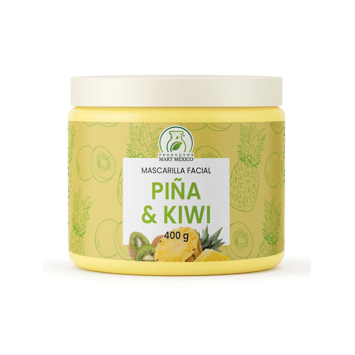 Mascarilla de piña y kiwi células muertas
