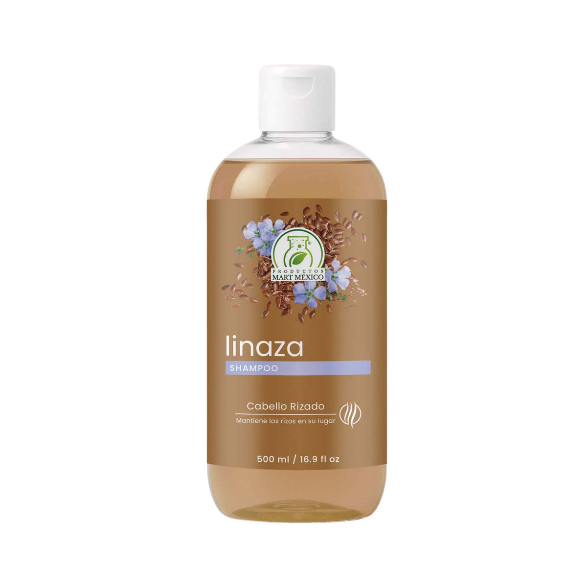 Shampoo extracto de linaza cabello rizado