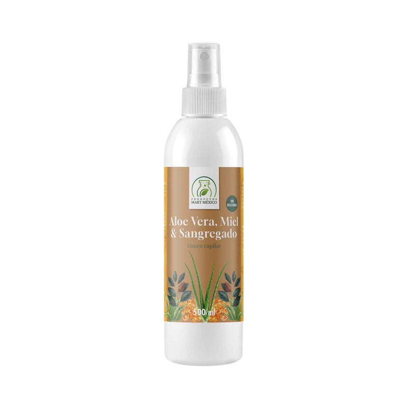 Tónico capilar de sangregado, aloe vera y miel