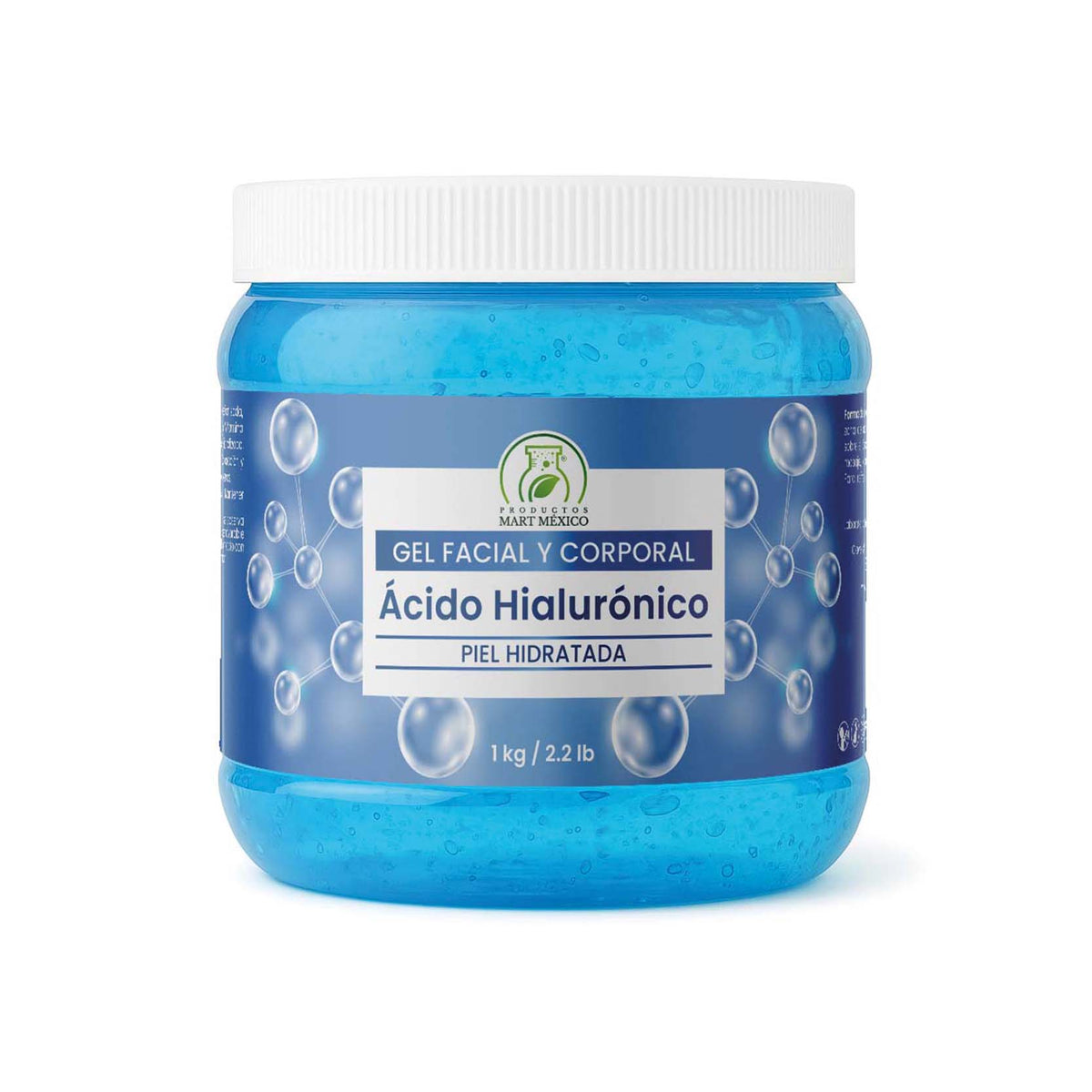 Gel facial de ácido hialurónico hidratante