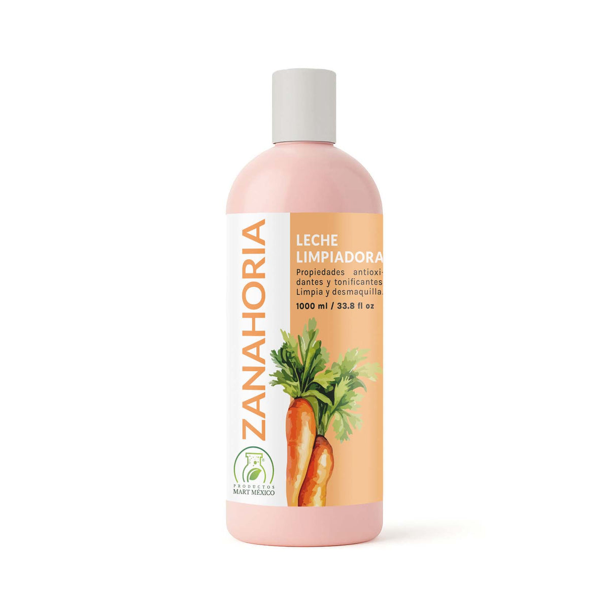 Leche limpiadora facial de zanahoria