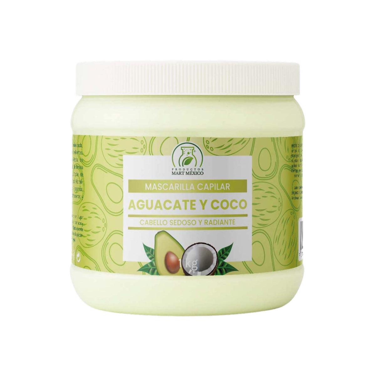 Mascarilla capilar de aguacate y coco