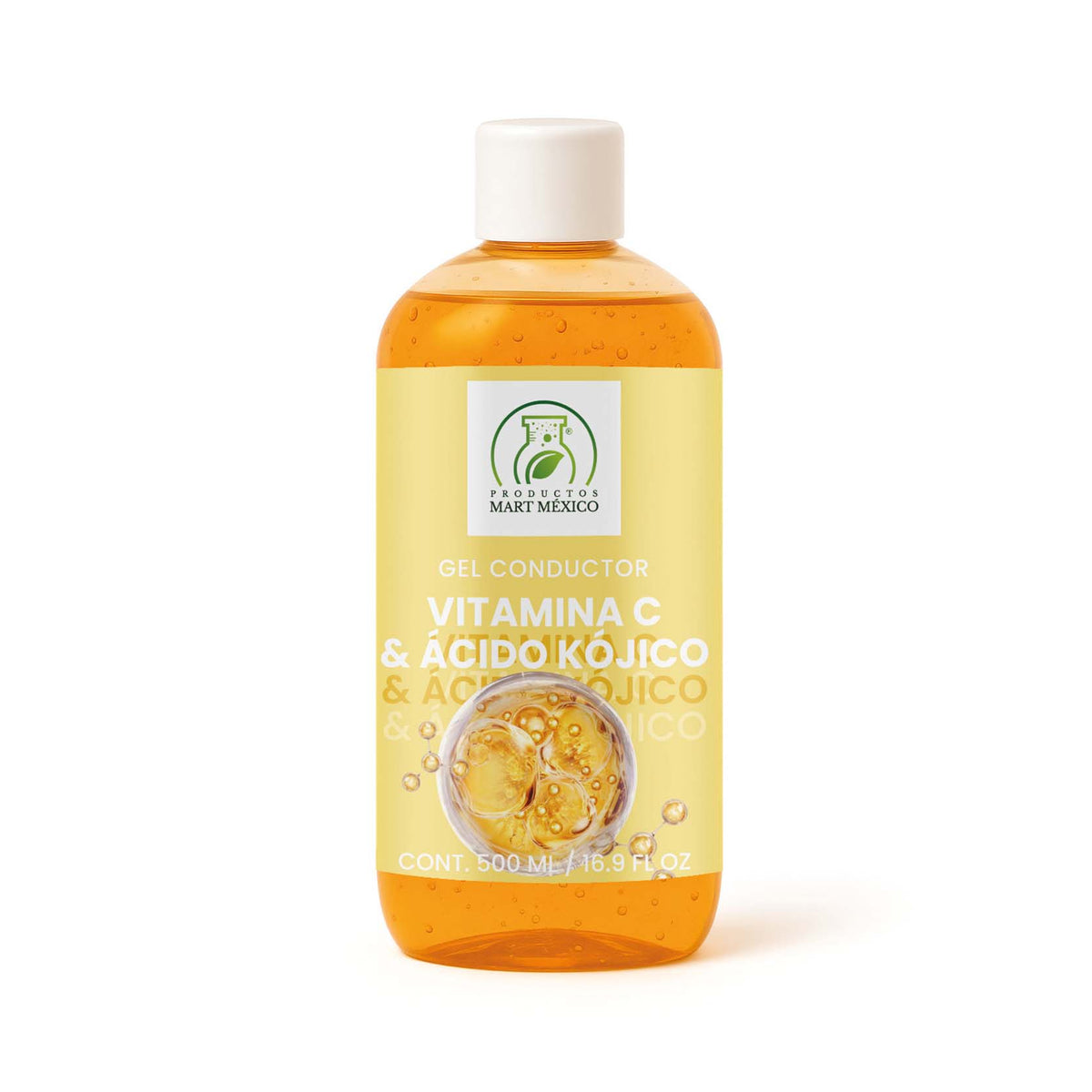 Gel conductor de vitamina C y ácido kójico aparatología
