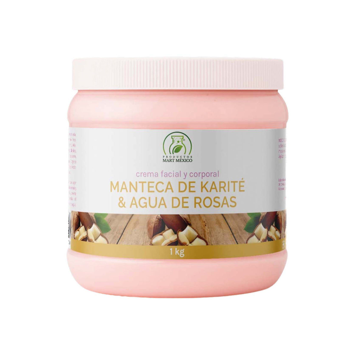 Crema corporal manteca de karite y agua de rosas