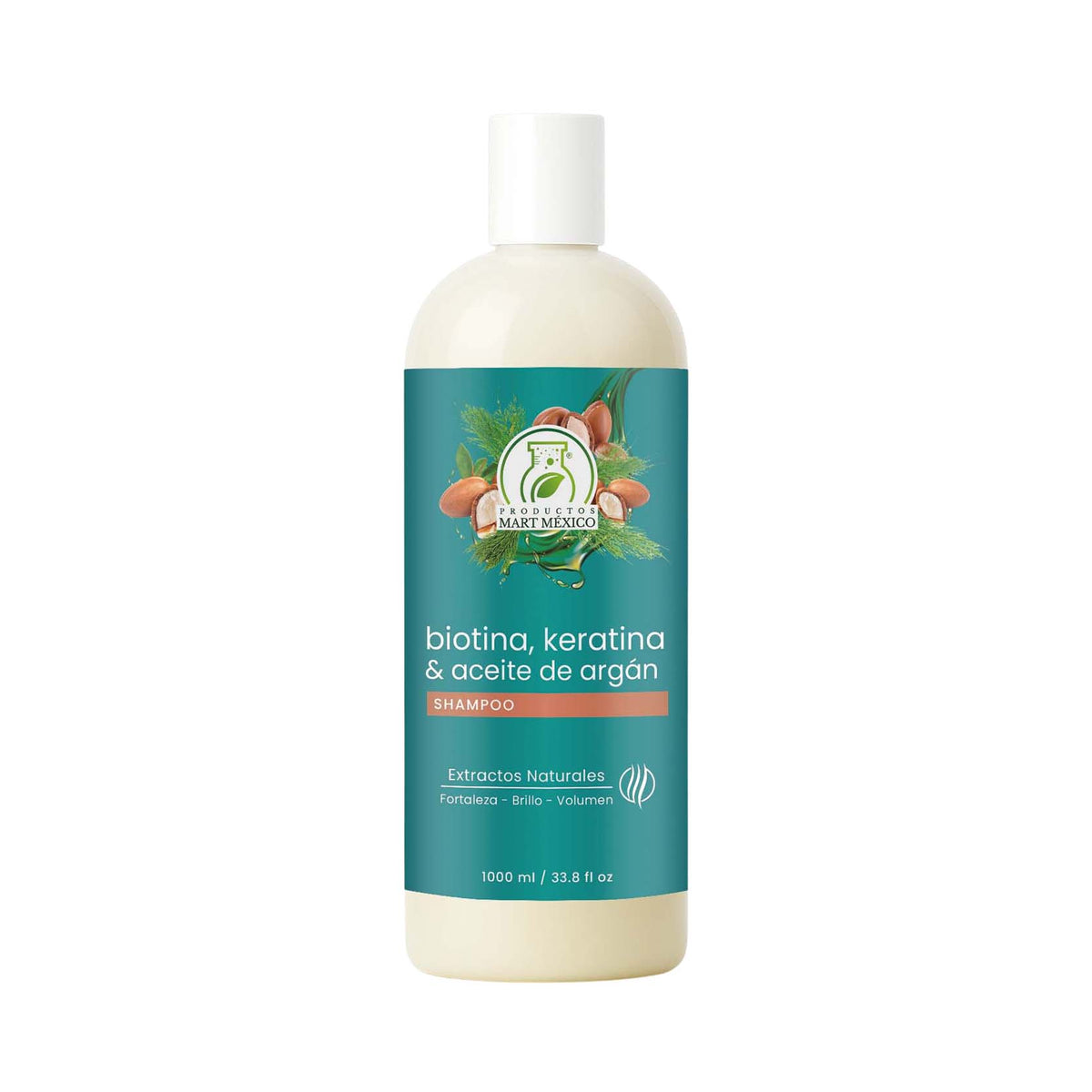 Shampoo de biotina, aceite de argán y keratina