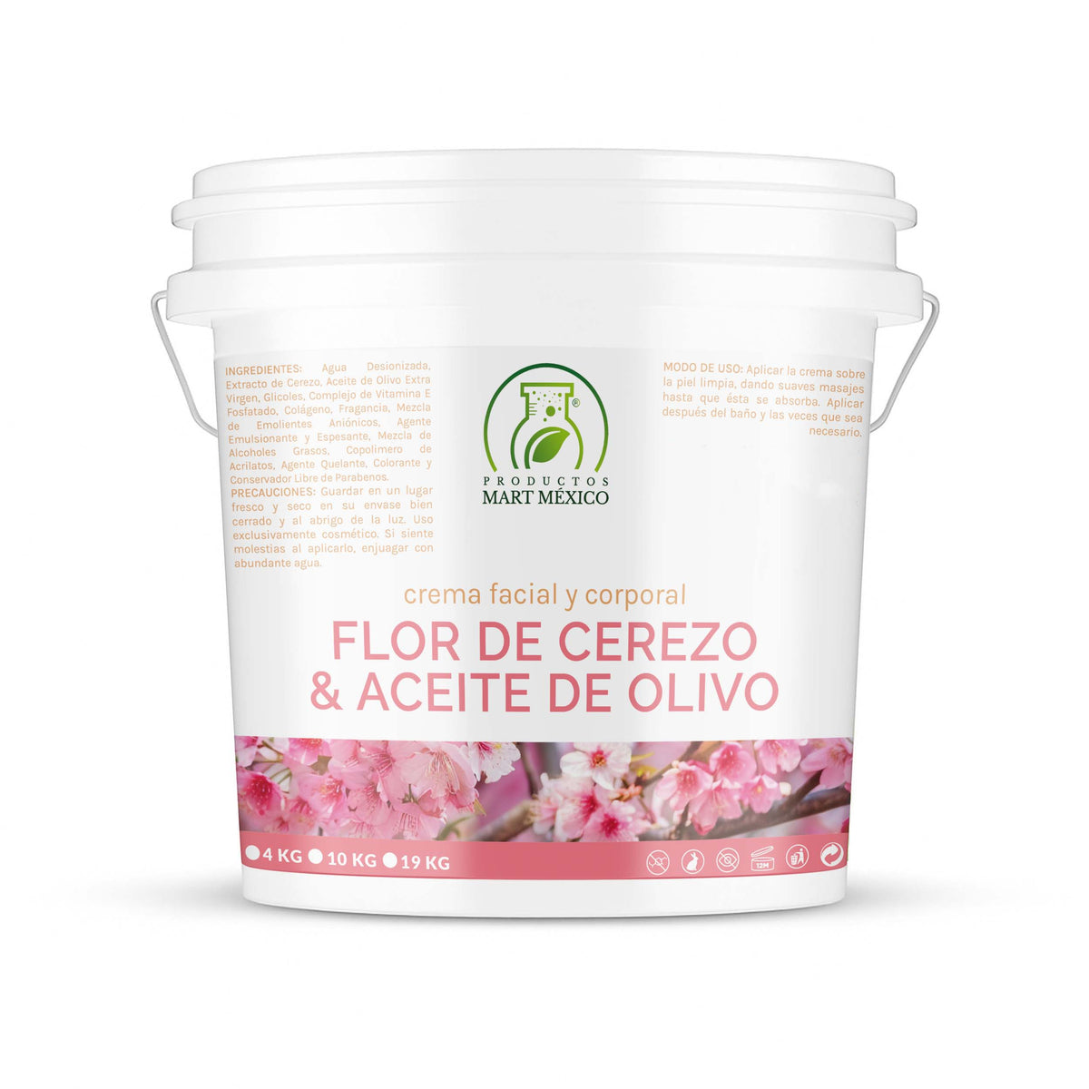 Crema flor de cerezo y aceite de olivo