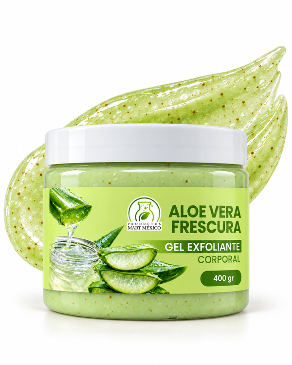 Gel exfoliante aloe vera frescura e hidratación