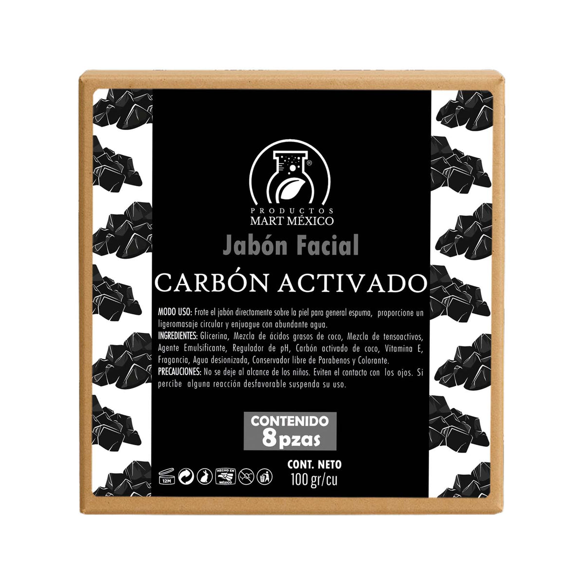 Jabón de carbón activado