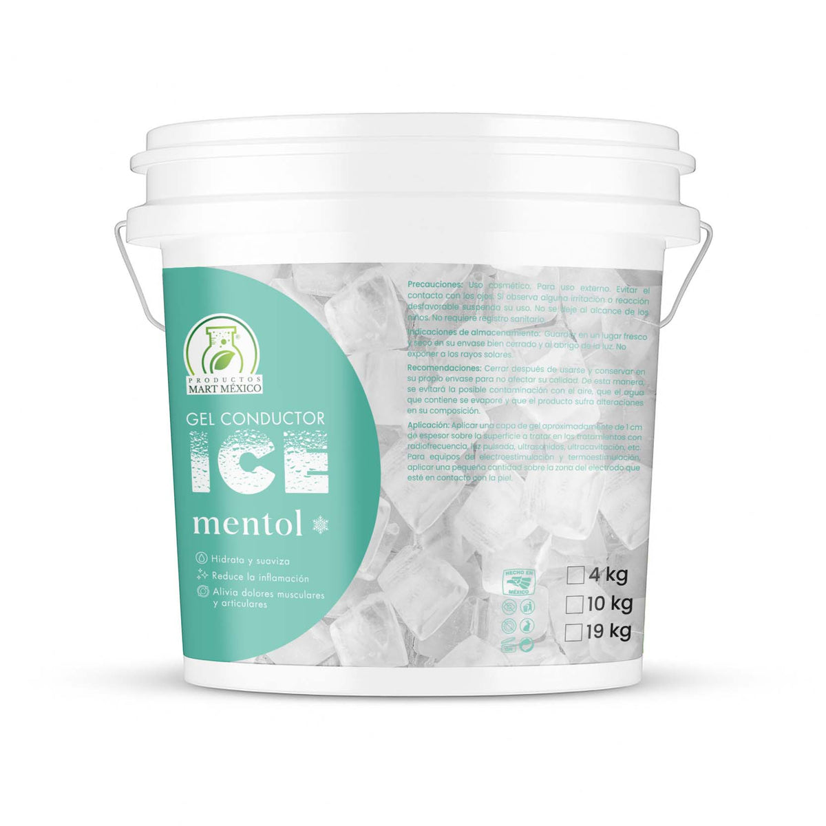 Gel conductor ice mentol efecto frío
