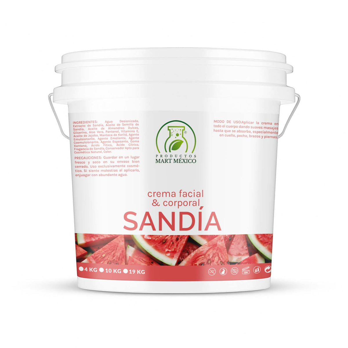 Crema corporal y facial sandía hidrata y refresca