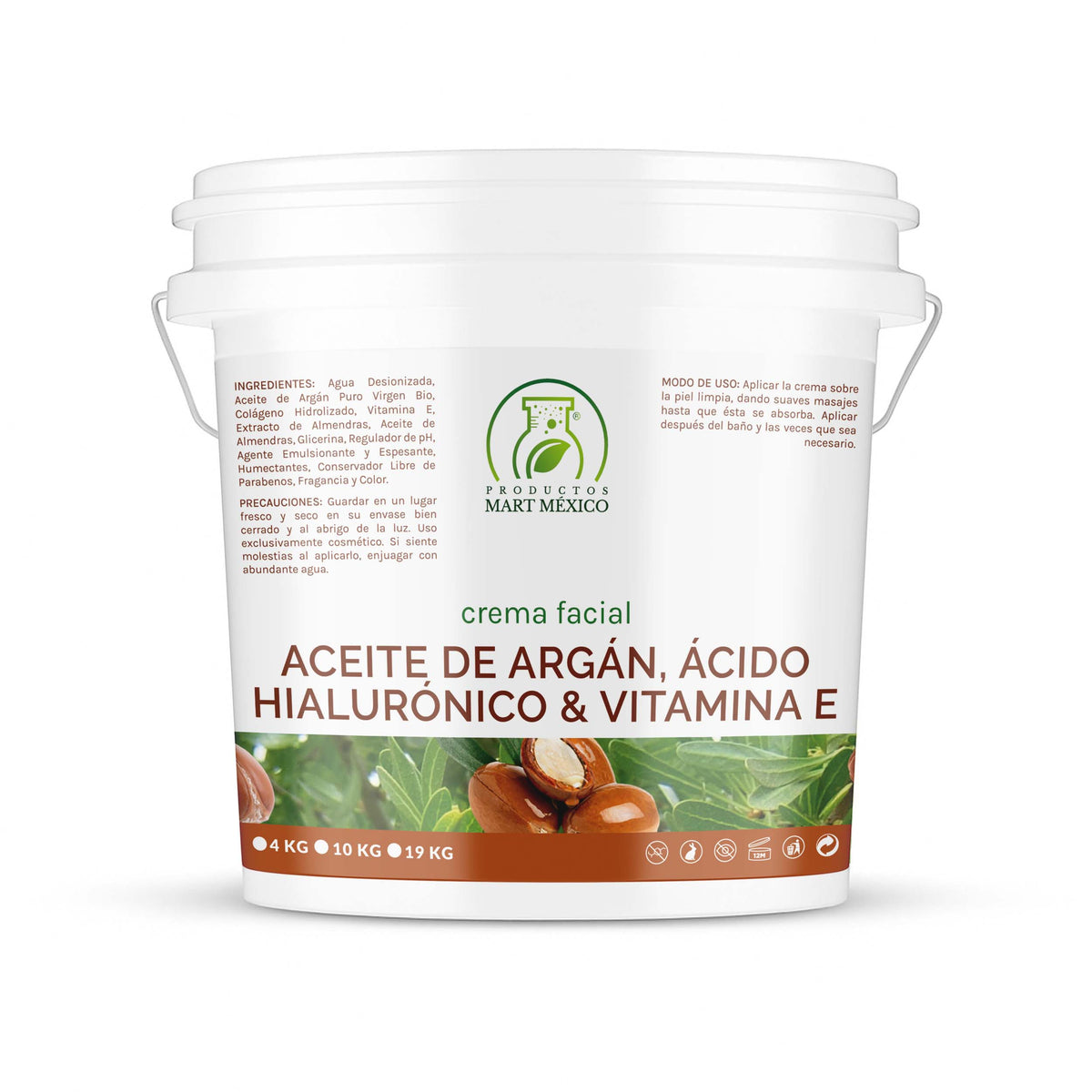 Crema antiarrugas argán, ácido hialurónico y vitamina E