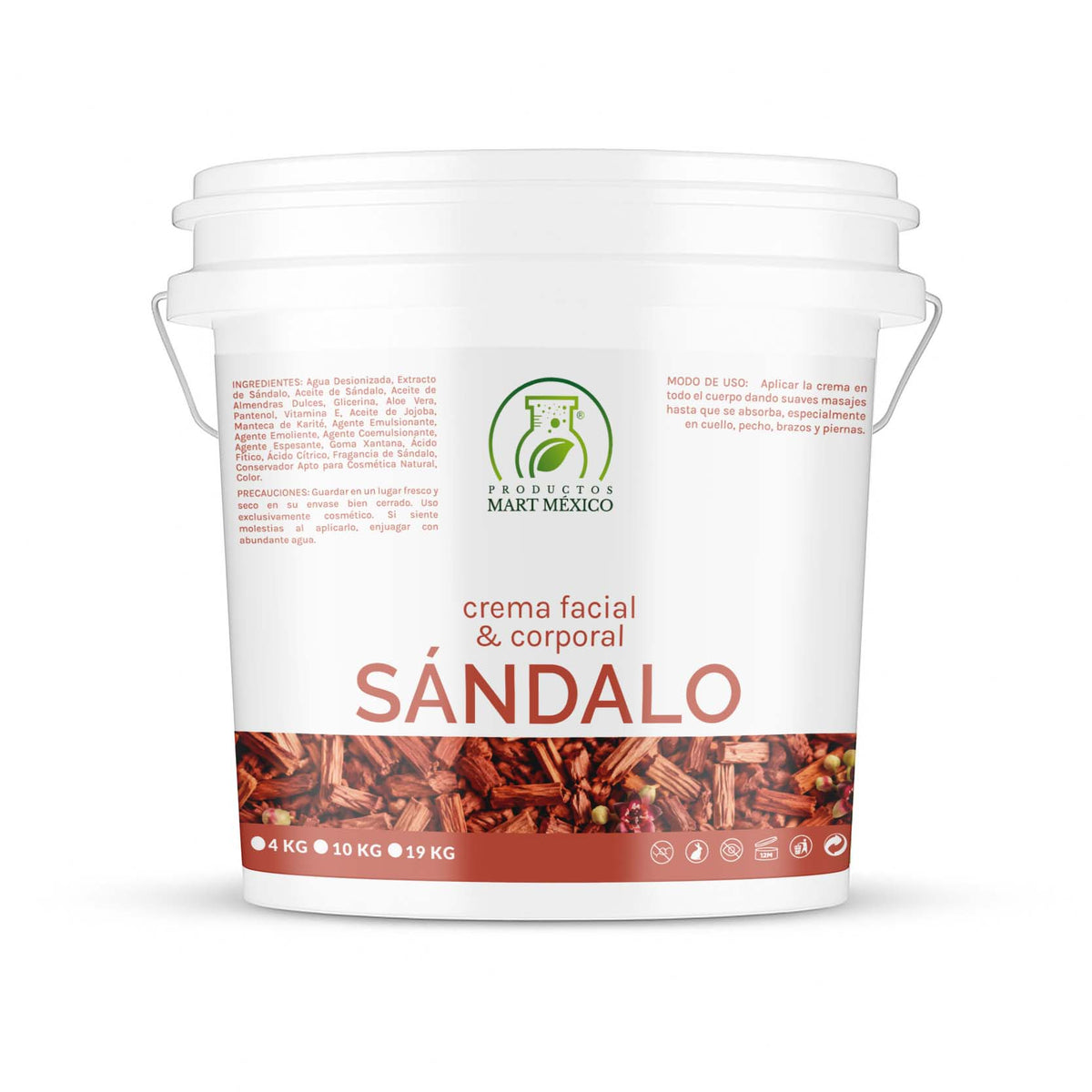 Crema corporal y facial sándalo calma e hidrata