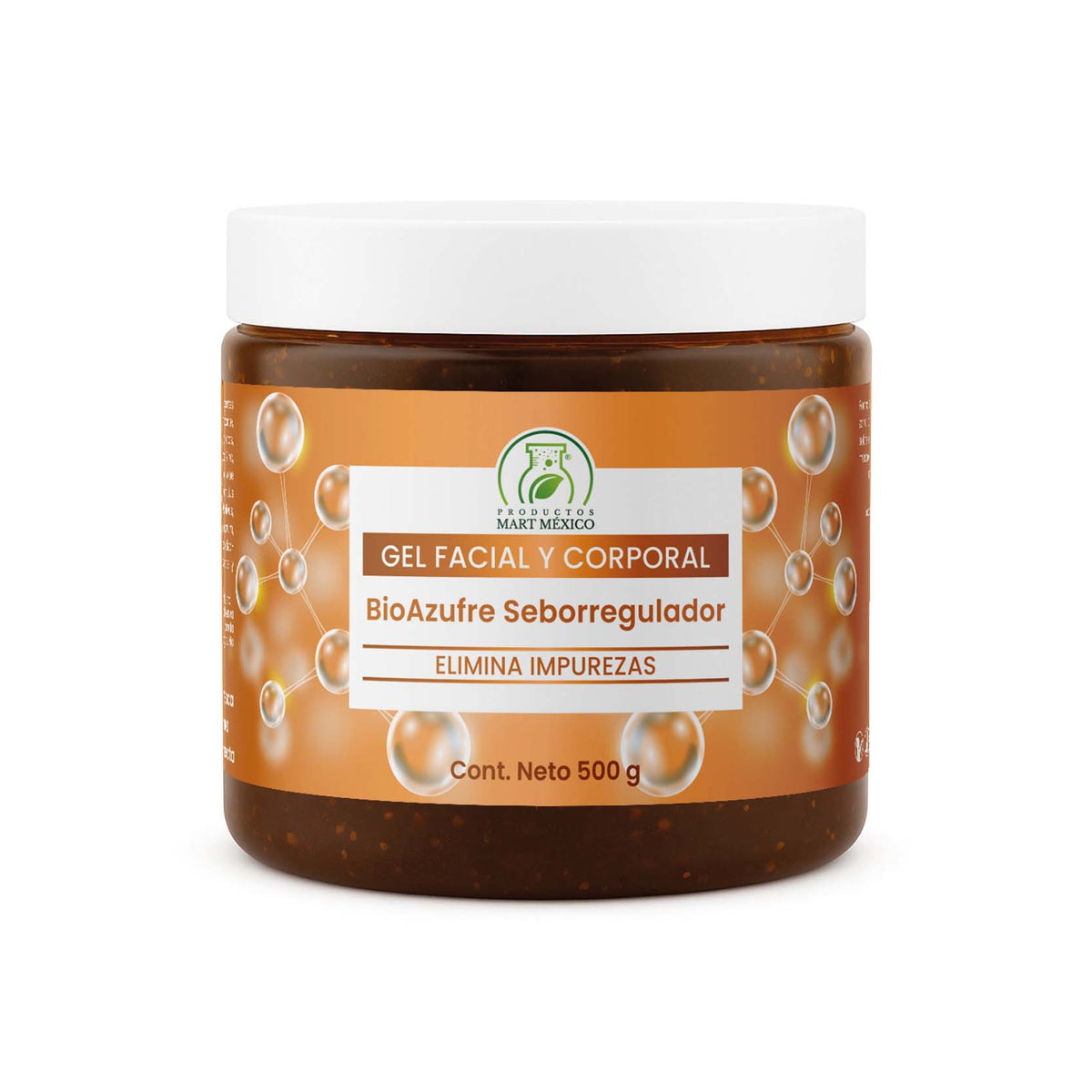 Gel facial bioazufre seborregulador 500 g