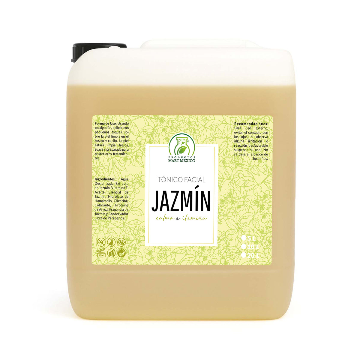 Tónico facial hidratante de jazmín