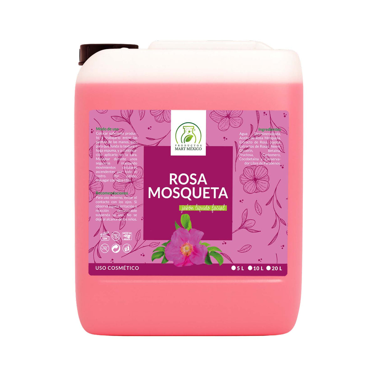 Jabón facial de rosa mosqueta