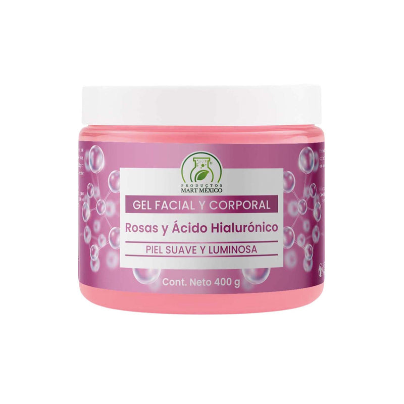 Gel de rosas con ácido hialurónico antiarrugas