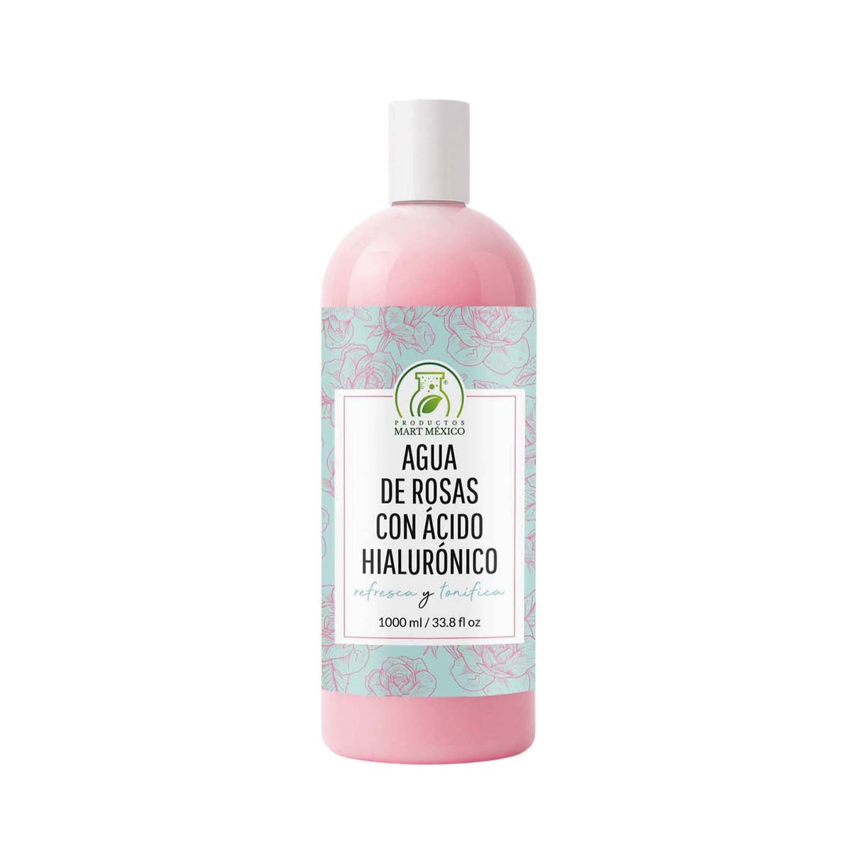 Agua de rosas con ácido hialurónico