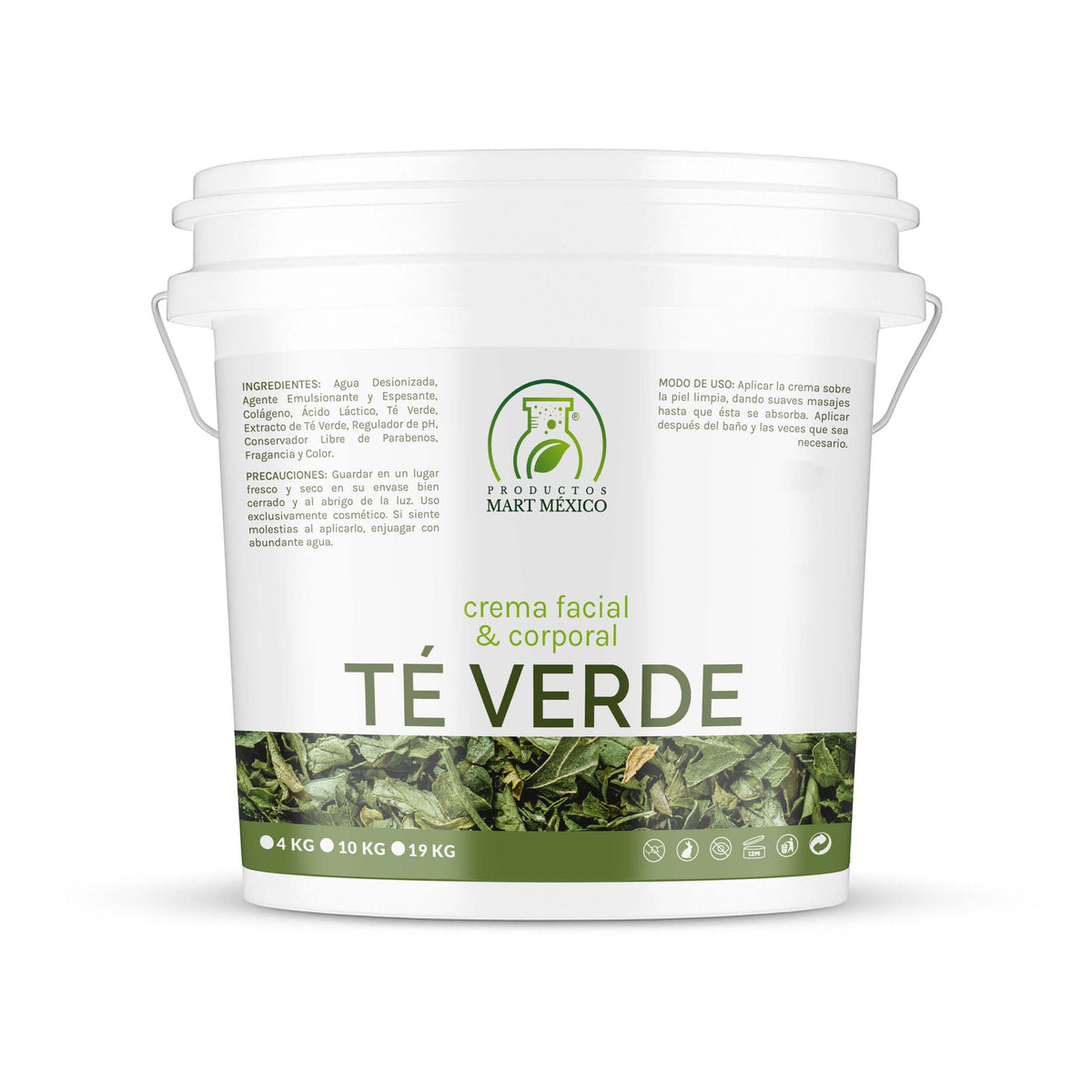 Crema facial y corporal de té verde para piel grasa