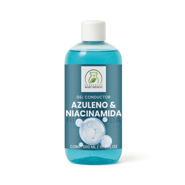 Gel conductor de azuleno y niacinamida aparatología