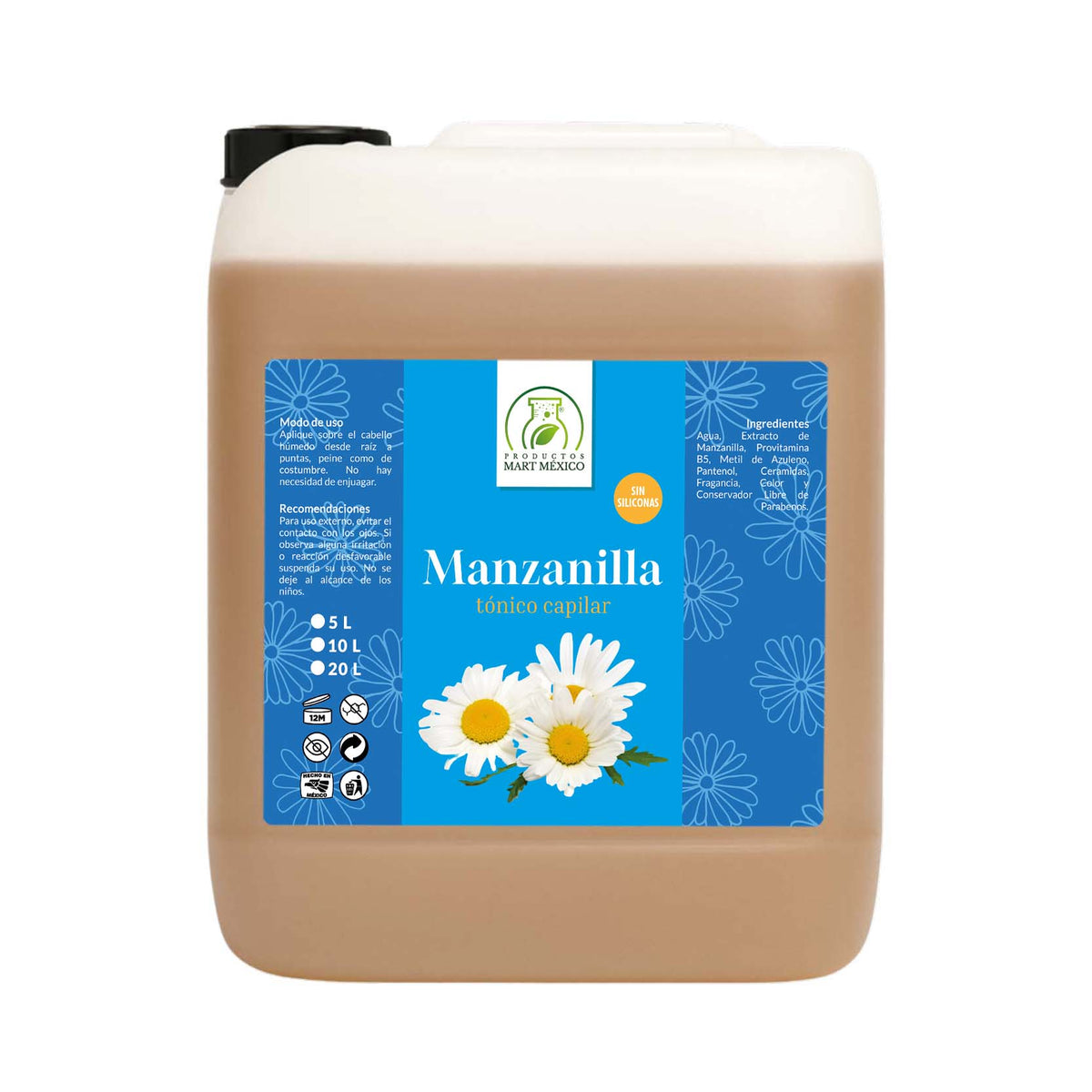Tónico capilar de manzanilla puntas abiertas