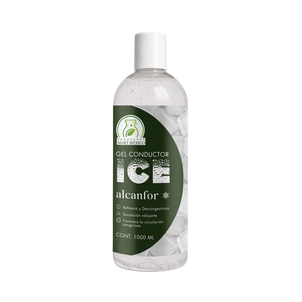 Gel conductor ice alcanfor radiofrecuencia efecto frío