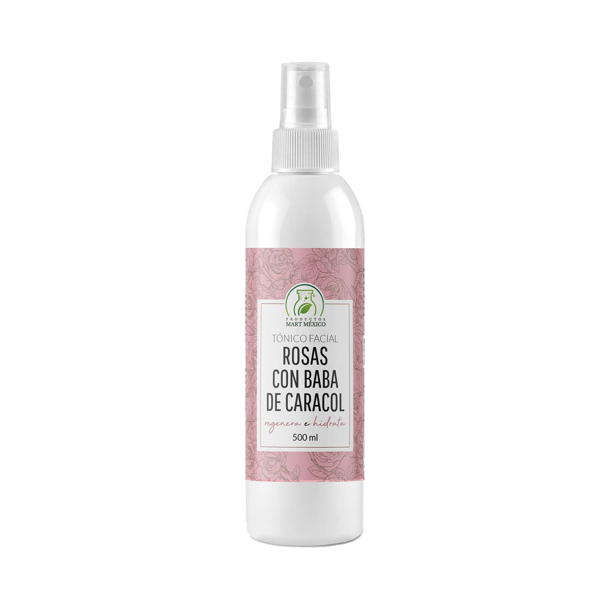 Tónico facial hidratante de rosas con baba de caracol