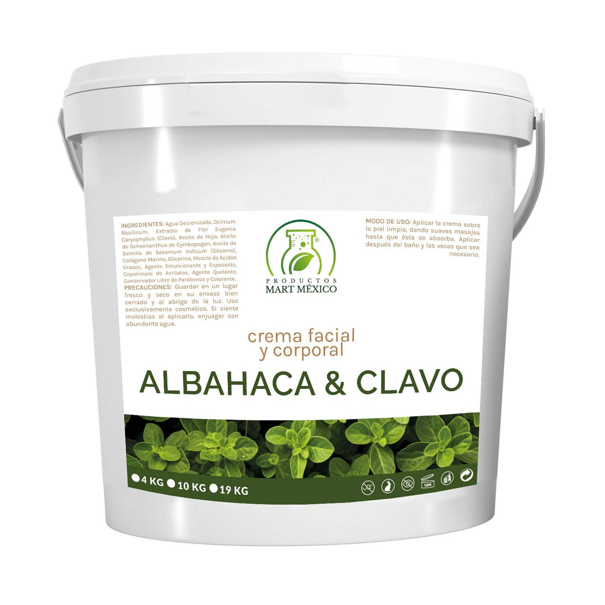 Crema albahaca y clavo corporal