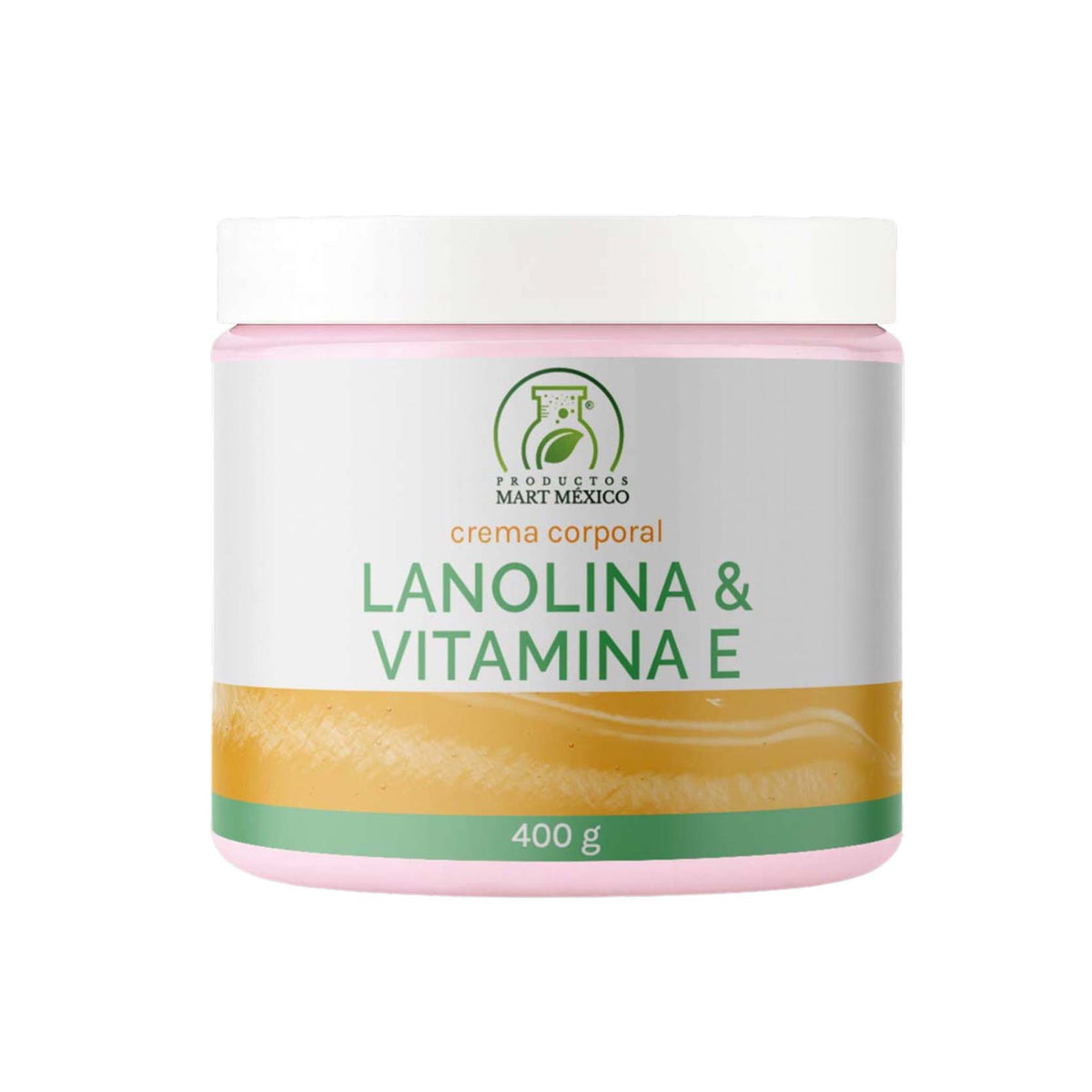 Crema corporal de lanolina con vitamina E para piel dañada