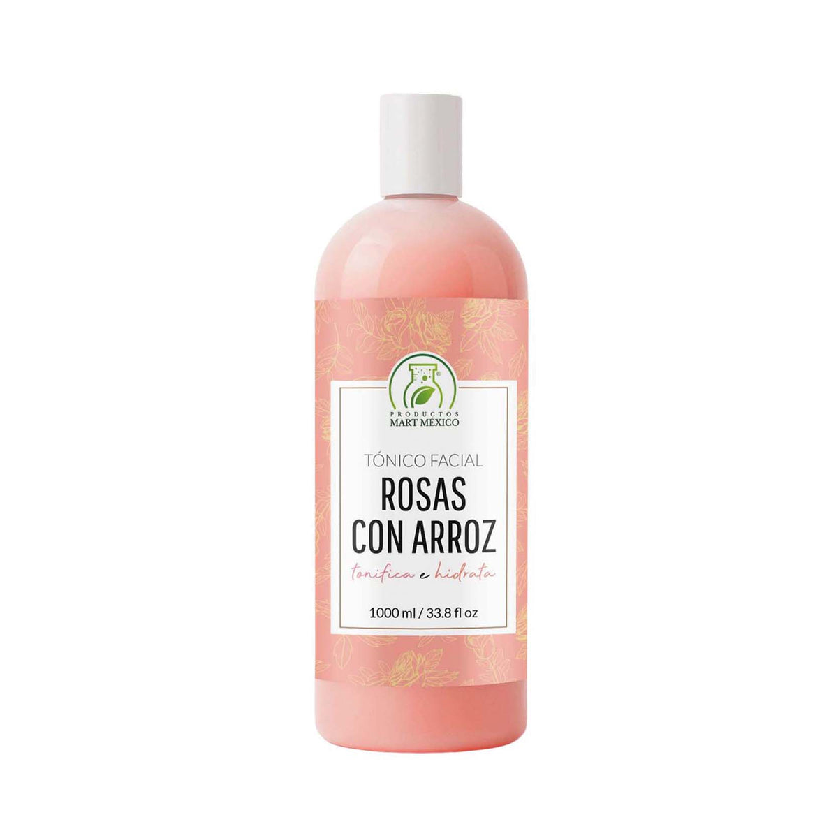 Tónico facial de rosas con arroz