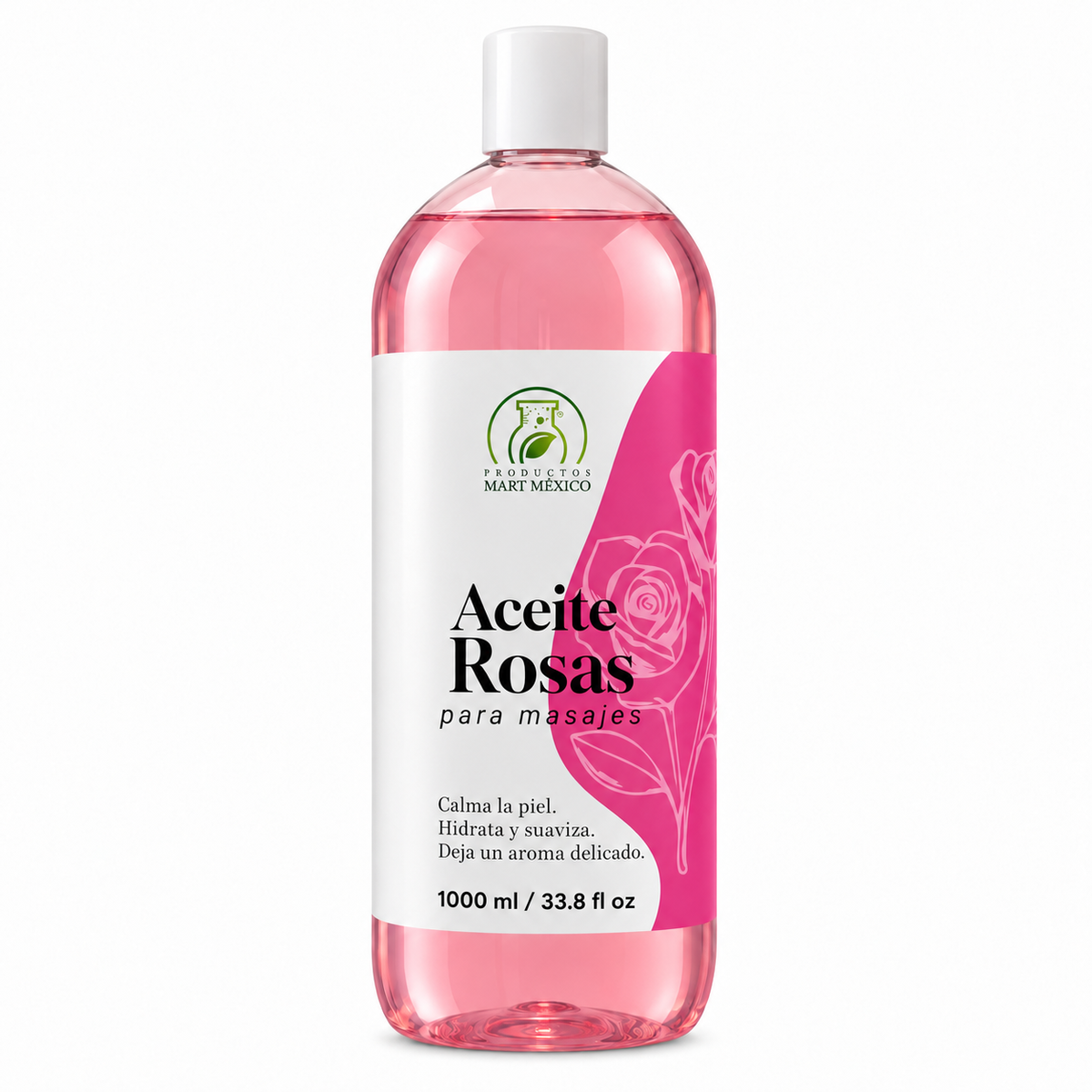 Aceite de rosas para masajes suavizante