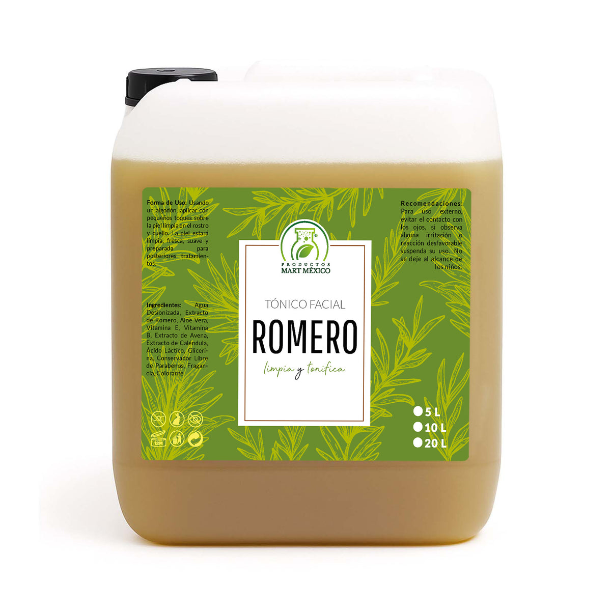 Tónico facial de romero