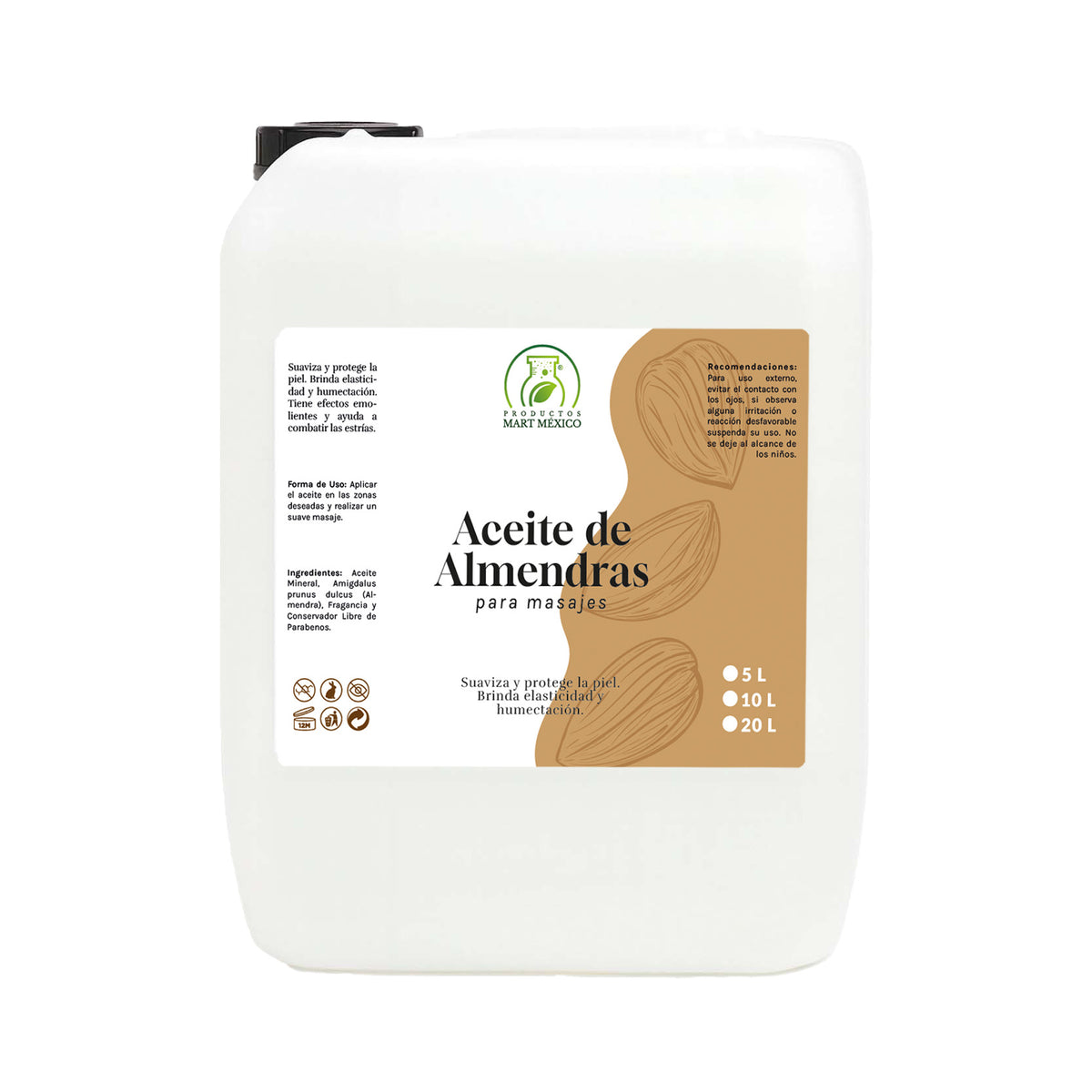 Aceite de almendras para masajes