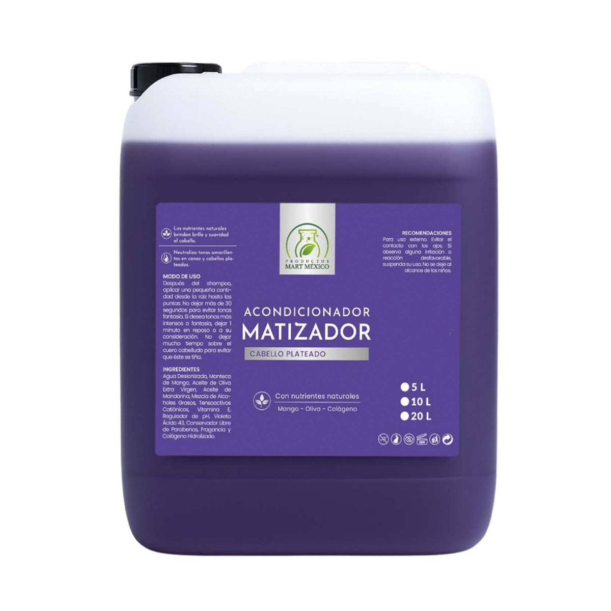 Acondicionador matizador mechas plateadas