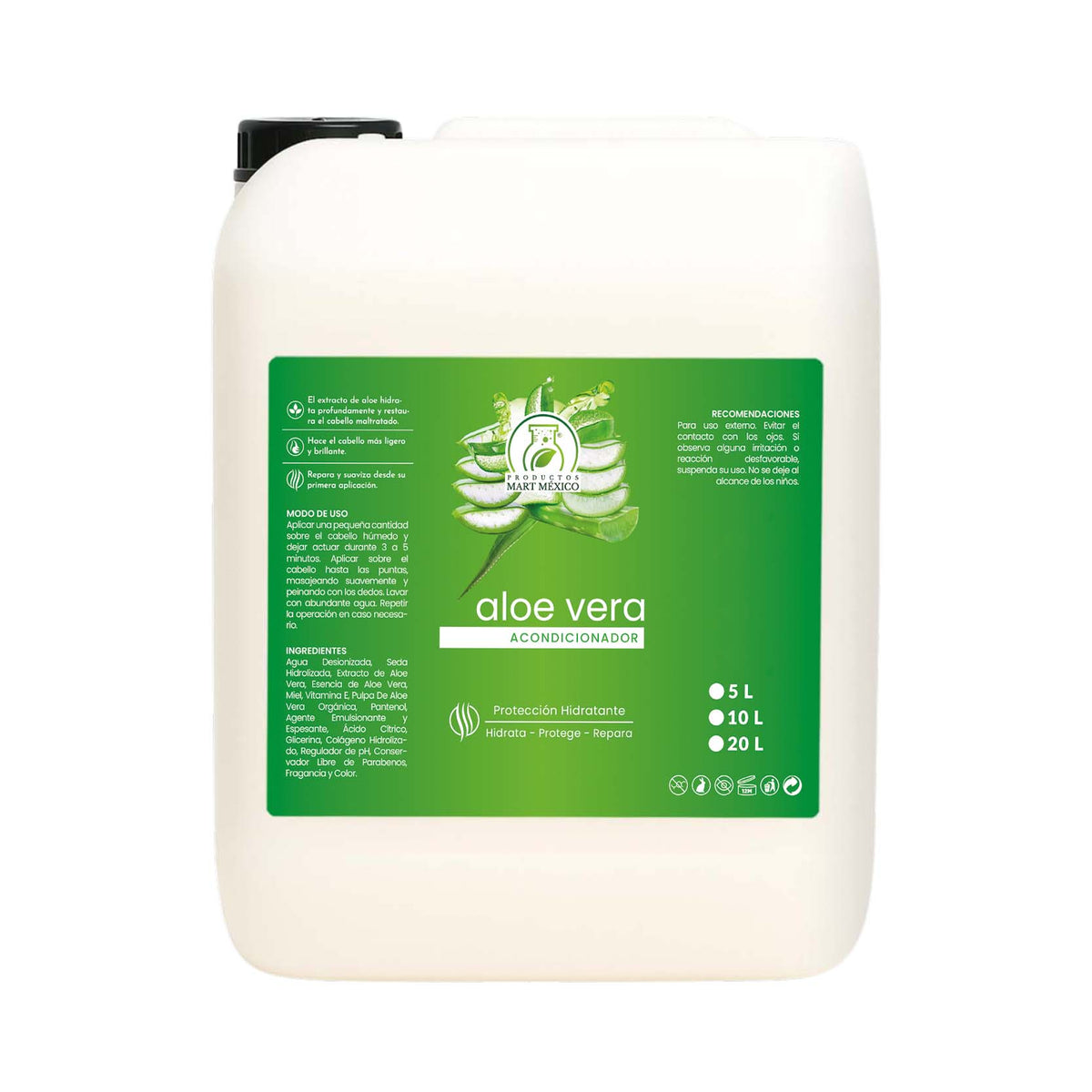 Acondicionador capilar de aloe vera orgánica