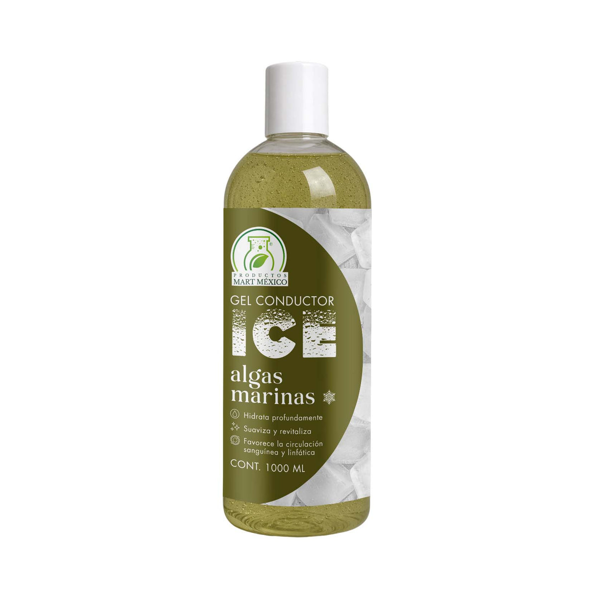 Gel conductor ice algas marinas cavitación efecto frío