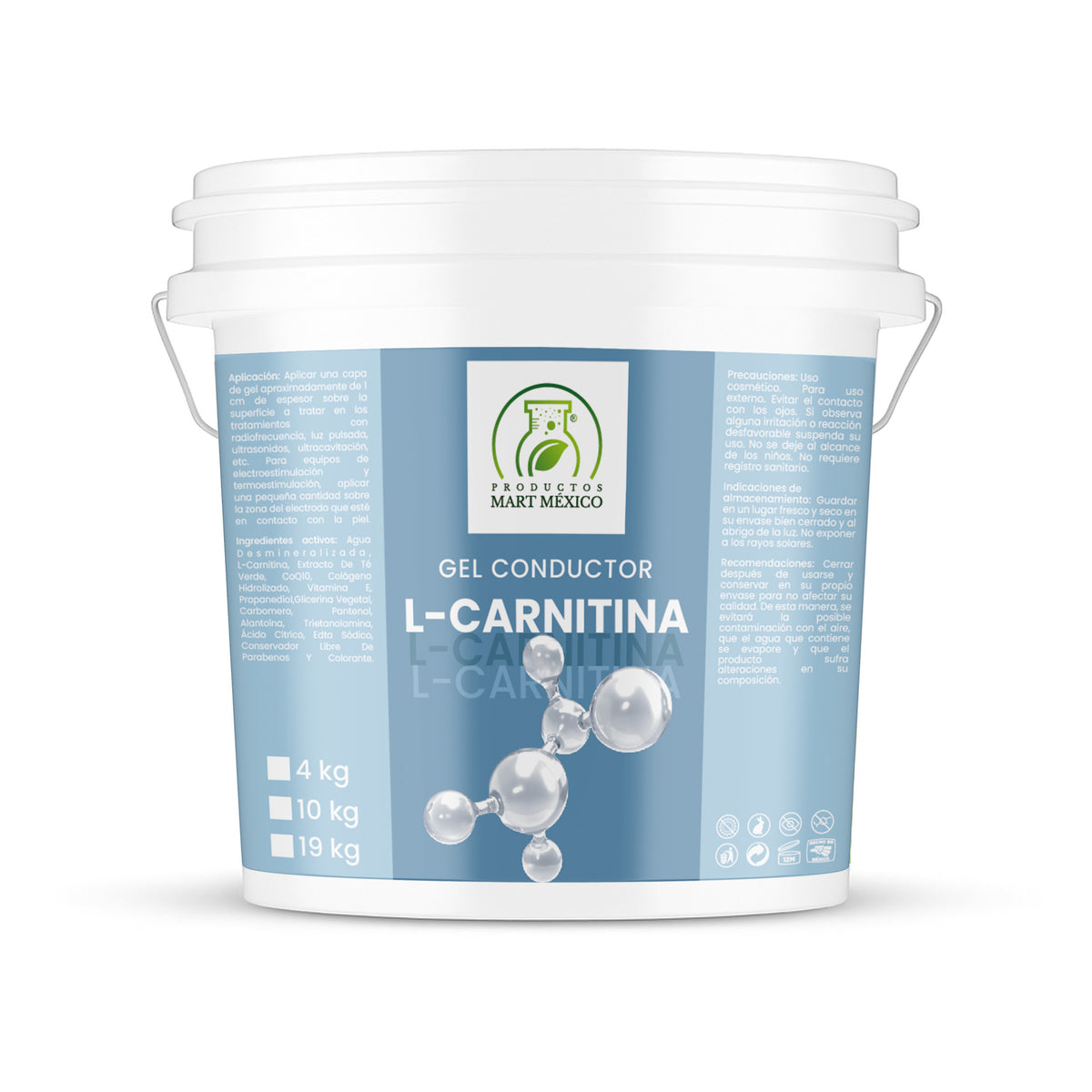 Gel conductor de l-carnitina