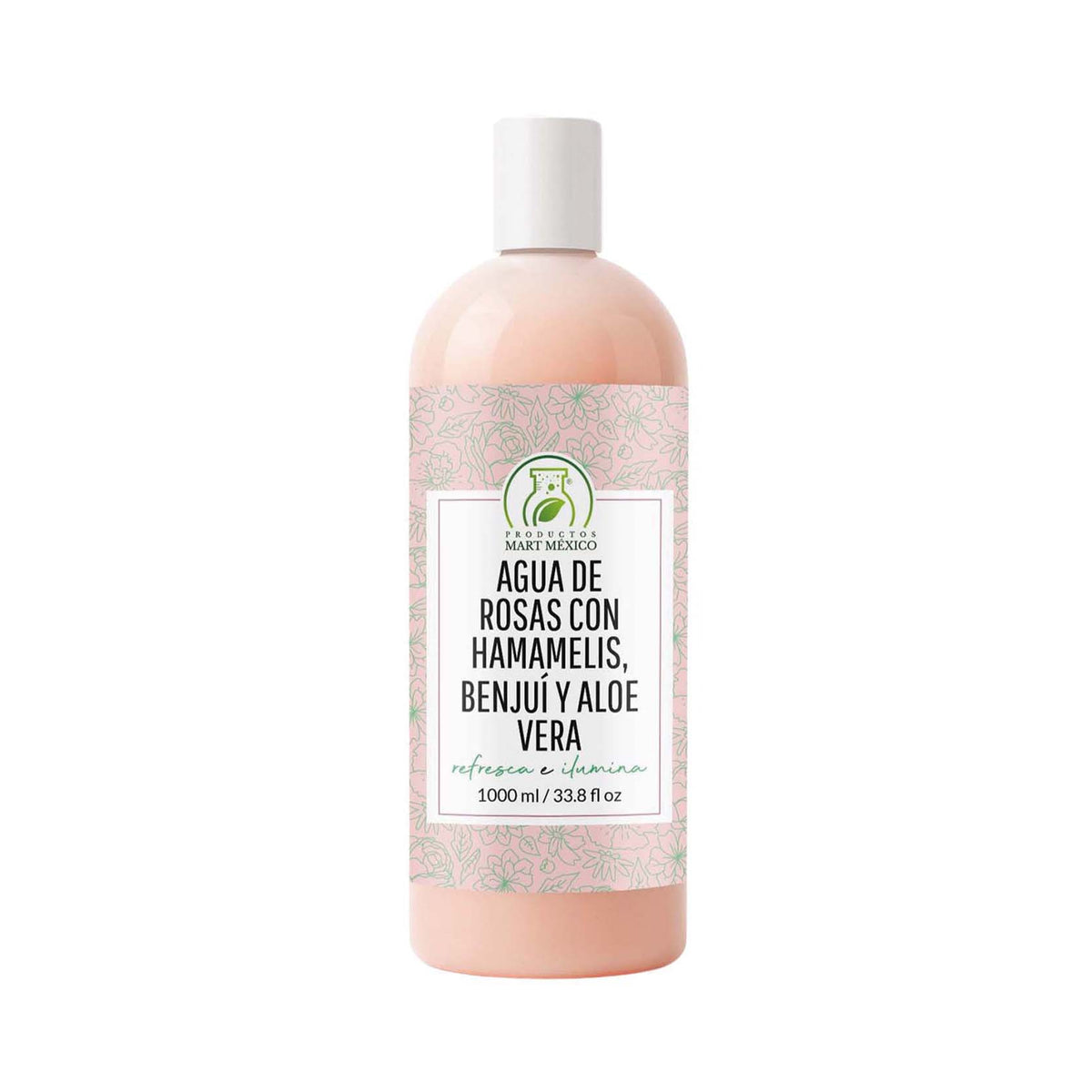 Agua de rosas con hamamelis, benjuí y aloe vera
